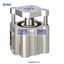 Picture of CQMB25-25  SMC Pneumatic Guided Cylinder 25mm Bore, 25mm Stroke, CQM Series, Double Acting