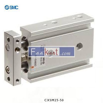 Picture of CXSM25-50    SMC Pneumatic Guided Cylinder 25mm Bore, 50mm Stroke, CXSM Series