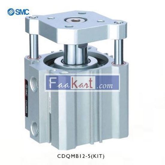 Picture of CDQMB12-5(KIT)   SMC Pneumatic Guided Cylinder 12mm Bore, 5mm Stroke, CQM Series, Double Acting