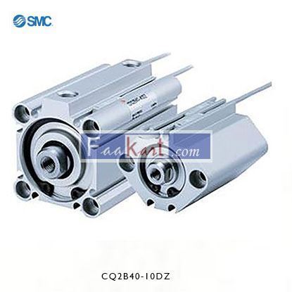 Picture of CQ2B40-10DZ    SMC Pneumatic Guided Cylinder 40mm Bore, 10mm Stroke, CQ2 Series, Double Acting