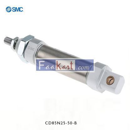 Picture of CD85N25-50-B    SMC Pneumatic Roundline Cylinder 25mm Bore, 50mm Stroke, C85 Series, Double Acting