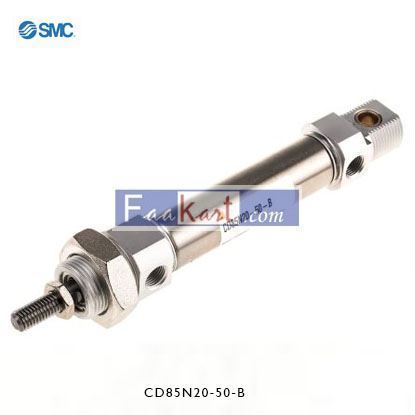 Picture of CD85N20-50-B   SMC Pneumatic Roundline Cylinder 20mm Bore, 50mm Stroke, C85 Series, Double Acting
