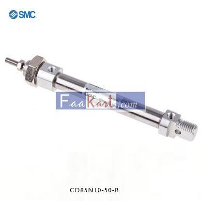 Picture of CD85N10-50-B     SMC Pneumatic Roundline Cylinder 10mm Bore, 50mm Stroke, C85 Series, Double Acting
