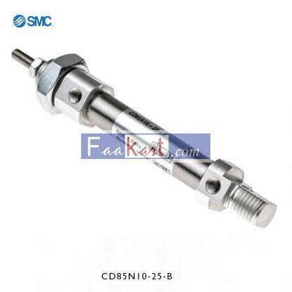 Picture of CD85N10-25-B  SMC Pneumatic Roundline Cylinder 10mm Bore, 25mm Stroke, C85 Series, Double Acting