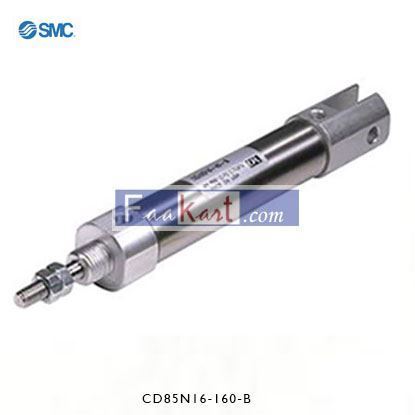 Picture of CD85N16-160-B   SMC Pneumatic Roundline Cylinder 16mm Bore, 160mm Stroke, C85 Series, Double Acting