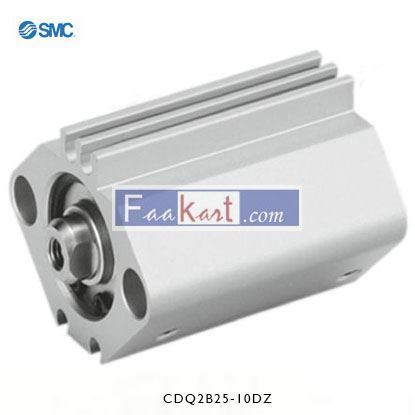 Picture of CDQ2B25-10DZ     SMC Pneumatic Compact Cylinder 25mm Bore, 10mm Stroke, CQ2 Series, Double Acting