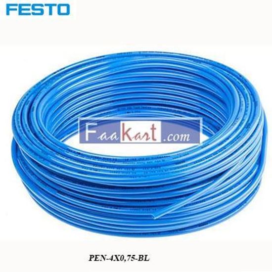 Picture of PEN-4X0,75-BL  Festo Air Hose Blue