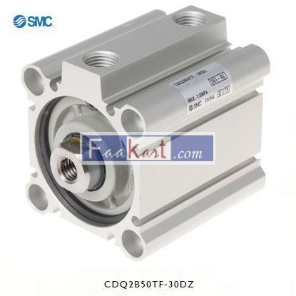 Picture of CDQ2B50TF-30DZ   SMC Pneumatic Compact Cylinder 50mm Bore, 30mm Stroke, CQ2 Series, Double Acting