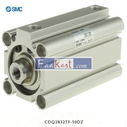 Picture of CDQ2B32TF-50DZ    SMC Pneumatic Compact Cylinder 32mm Bore, 50mm Stroke, CQ2 Series, Double Acting