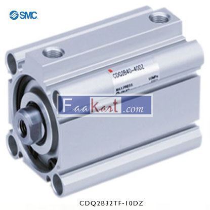 Picture of CDQ2B32TF-10DZ   SMC Pneumatic Compact Cylinder 32mm Bore, 10mm Stroke, CQ2 Series, Double Acting