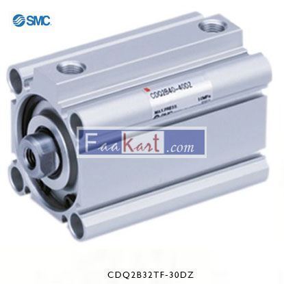 Picture of CDQ2B32TF-30DZ   SMC Pneumatic Compact Cylinder 32mm Bore, 30mm Stroke, CQ2 Series, Double Acting