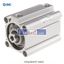 Picture of CDQ2B50TF-50DZ    SMC Pneumatic Compact Cylinder 50mm Bore, 50mm Stroke, CQ2 Series, Double Acting