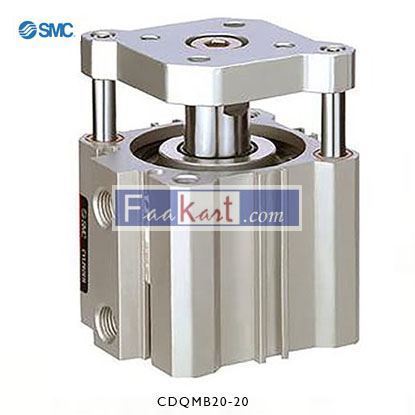 Picture of CDQMB20-20   SMC Pneumatic Compact Cylinder 20mm Bore, 20mm Stroke, CQM Series, Double Acting