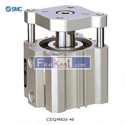 Picture of CDQMB20-40   SMC Pneumatic Compact Cylinder 20mm Bore, 40mm Stroke, CQM Series, Double Acting