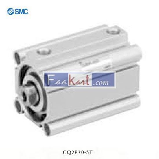Picture of CQ2B20-5T     SMC Pneumatic Compact Cylinder 20mm Bore, 5mm Stroke, CQ2 Series, Single ActingSMC Pneumatic Compact Cylinder 20mm Bore, 5mm Stroke, CQ2 Series, Single Acting