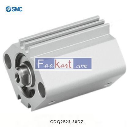 Picture of CDQ2B25-50DZ    SMC Pneumatic Compact Cylinder 25mm Bore, 50mm Stroke, CQ2 Series, Double Acting - Copy