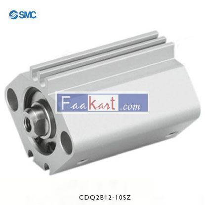 Picture of CDQ2B12-10SZ    SMC Pneumatic Compact Cylinder 12mm Bore, 10mm Stroke, CQ2 Series, Single Acting