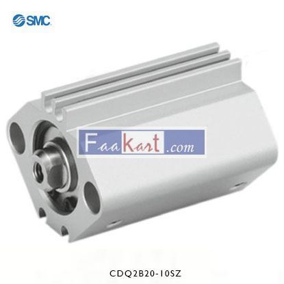 Picture of CDQ2B20-10SZ      SMC Pneumatic Compact Cylinder 20mm Bore, 10mm Stroke, CQ2 Series, Single Acting
