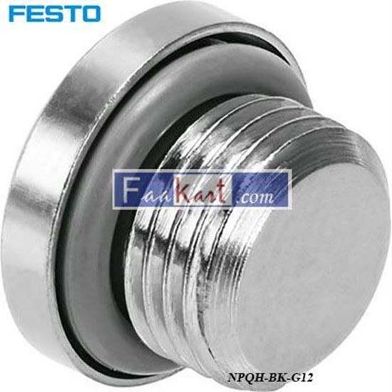 Picture of NPQH-BK-G12  Festo Nickel Plated Brass