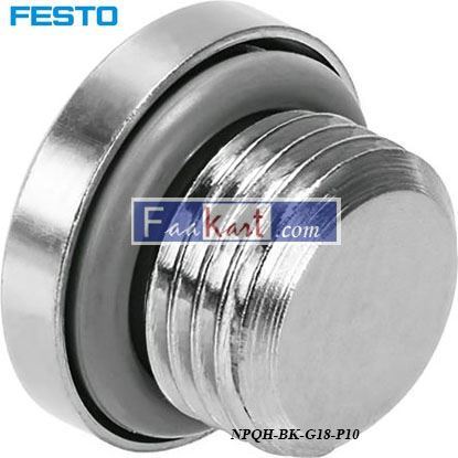 Picture of NPQH-BK-G18-P10  Festo Nickel Plated Brass