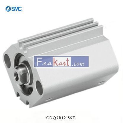Picture of CDQ2B12-5SZ    SMC Pneumatic Compact Cylinder 12mm Bore, 5mm Stroke, CQ2 Series, Single Acting