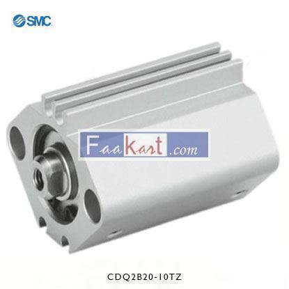 Picture of CDQ2B20-10TZ    SMC Pneumatic Compact Cylinder 20mm Bore, 10mm Stroke, CQ2 Series, Single Acting