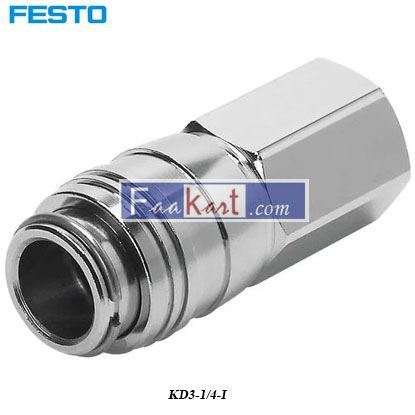 Picture of KD3-1 4-I  Festo Pneumatic Quick Connect Coupling Brass