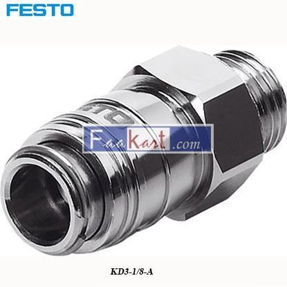 Picture of KD3-1 8-A  Festo Pneumatic Quick Connect Coupling Brass