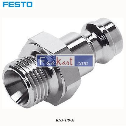 Picture of KS3-1 8-A  Festo Pneumatic Quick Connect Coupling Brass