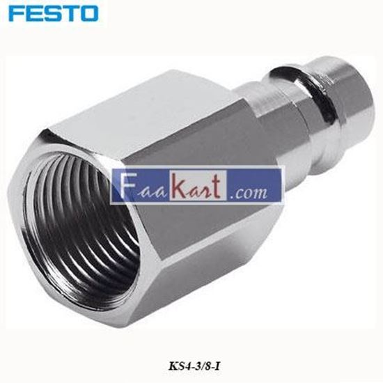 Picture of KS4-3 8-I  Festo Pneumatic Quick Connect Coupling Brass