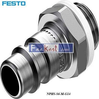 Picture of NPHS-S6-M-G14  Festo Pneumatic Quick Connect Coupling