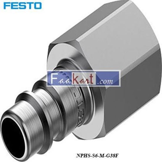 Picture of NPHS-S6-M-G38F  Festo Pneumatic Quick Connect Coupling