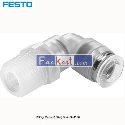 Picture of NPQP-L-R18-Q4-FD-P10  Festo Pneumatic Tee Tube Adapter