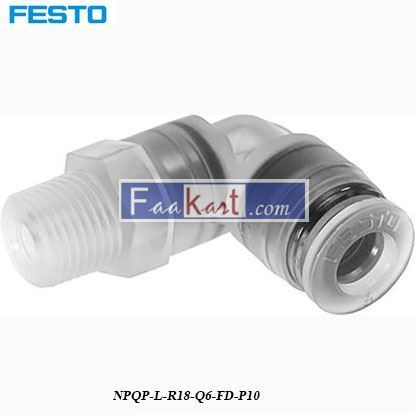 Picture of NPQP-L-R18-Q6-FD-P10  Festo Pneumatic Tee Tube Adapter