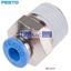 Picture of QS-1 4-4  Festo Threaded-to-Tube Pneumatic Fitting