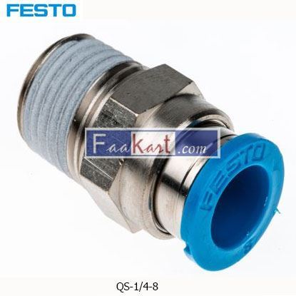 Picture of QS-1 4-8  Festo Threaded-to-Tube Pneumatic Fitting