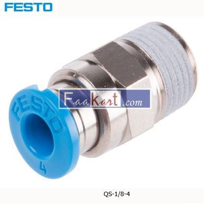 Picture of QS-1 8-4  Festo Threaded-to-Tube Pneumatic Fitting