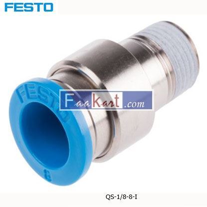 Picture of QS-1 8-8-I  Festo Threaded-to-Tube Pneumatic Fitting