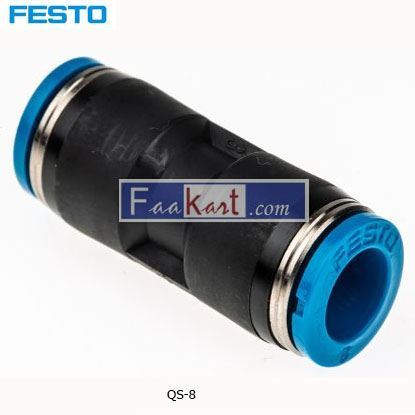 Picture of QS-8 Festo Tube-to-Tube Pneumatic Fitting Push