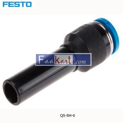 Picture of QS-8H-6  Festo Tube-to-Tube Pneumatic Fitting Push