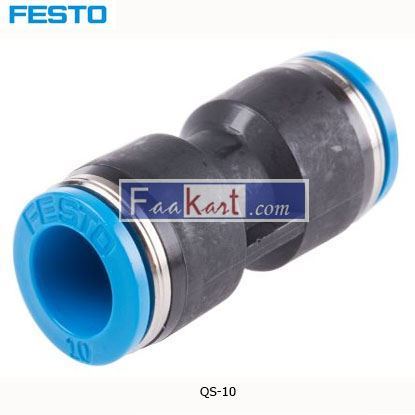 Picture of QS-10  Festo Tube-to-Tube Pneumatic Fitting Push