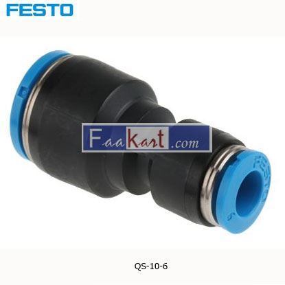 Picture of QS-10-6  Festo Tube-to-Tube Pneumatic Fitting Push