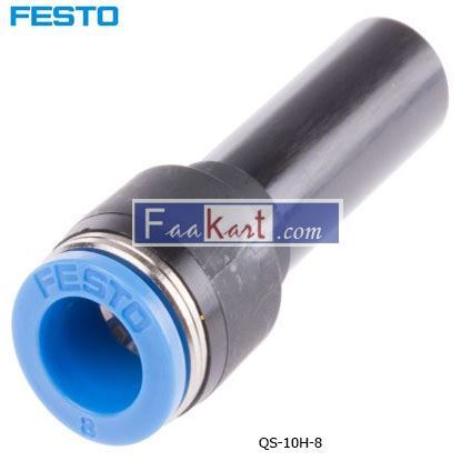 Picture of QS-10H-8  Festo Tube-to-Tube Pneumatic Fitting Push