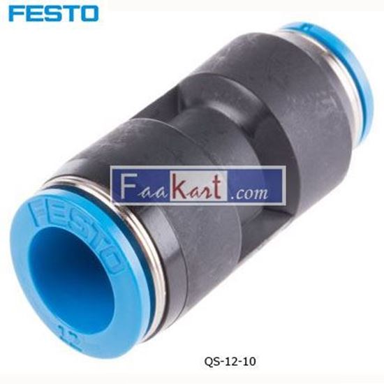 Picture of QS-12-10  Festo Tube-to-Tube Pneumatic Fitting Push