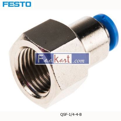 Picture of QSF-1 4-4-B  Festo Threaded-to-Tube Pneumatic Fitting