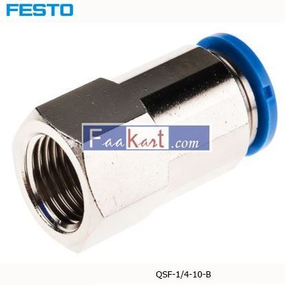 Picture of QSF-1 4-10-B  Festo Threaded-to-Tube Pneumatic Fitting