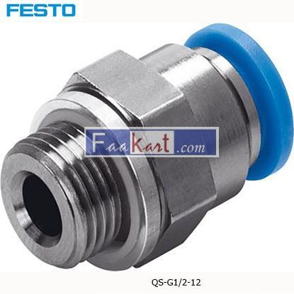 Picture of QS-G1 2-12  Festo Threaded-to-Tube Pneumatic Fitting