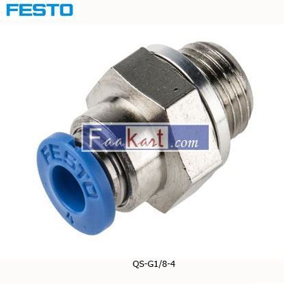 Picture of QS-G1 8-4  Festo Threaded-to-Tube Pneumatic Fitting
