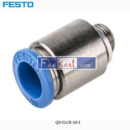 Picture of QS-G1 8-10-I  Festo Threaded-to-Tube Pneumatic Fitting