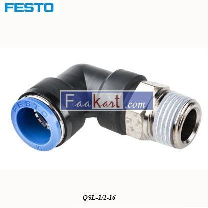 Picture of QSL-1 2-16 Festo Threaded-to-Tube Pneumatic Elbow Fitting